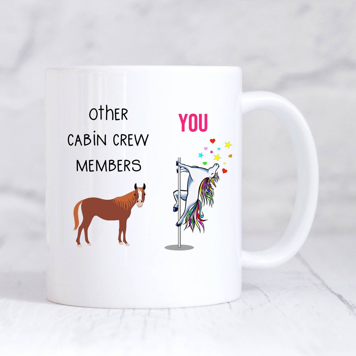Cabin Crew Gift Gift for Best Friend Funny Mug Birthday Etsy UK