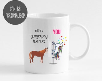 Geography Teacher Gift, Funny Teacher Gift, Teacher Appreciation Gift, End of Term Gifts, Leaving School, Custom Mug, School Leavers Mug