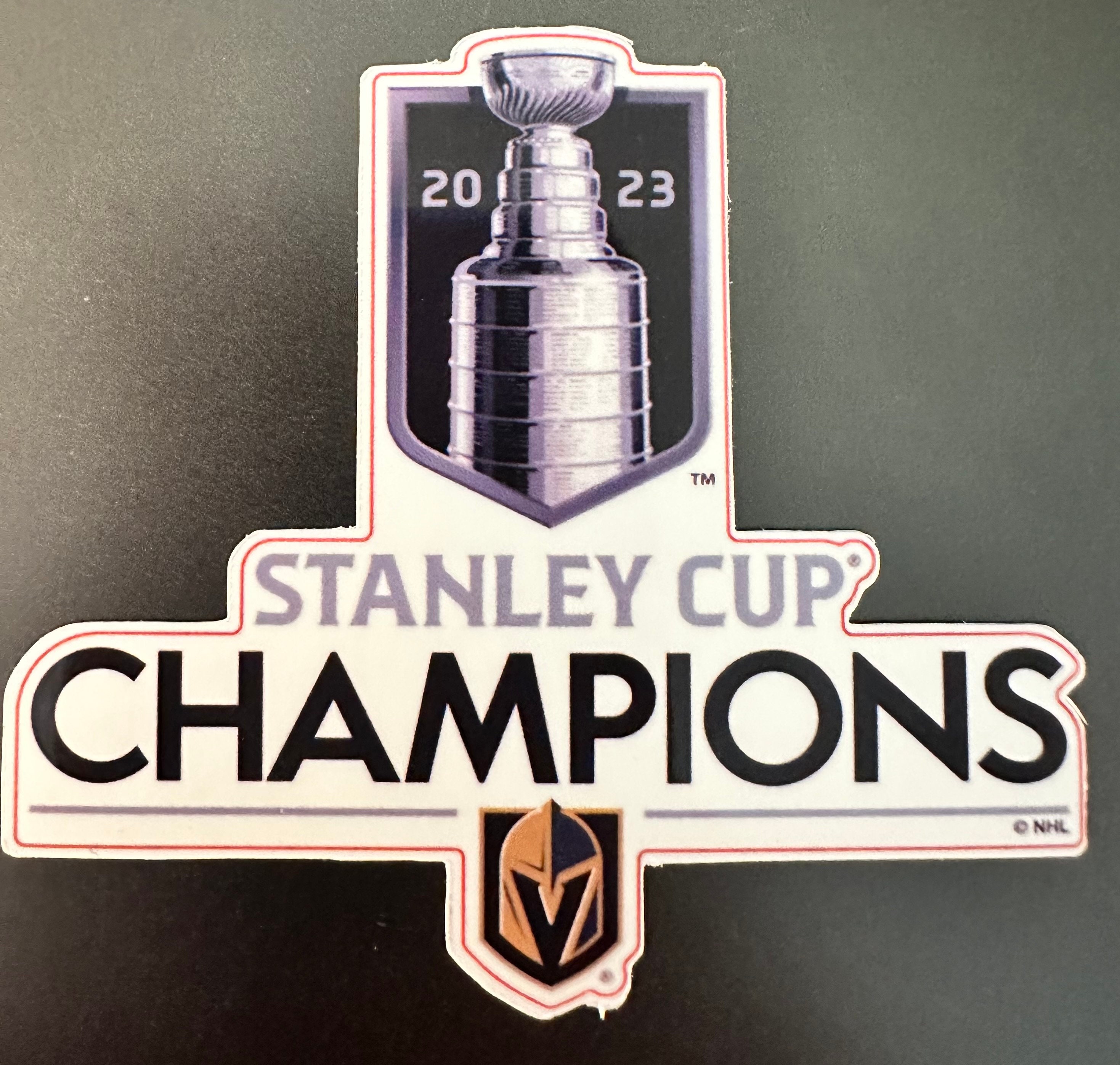 Las Vegas Golden Knights 2023 Stanley Cup Champions Team NHL National Hockey League Sticker Vinyl Decal Laptop Water Bottle Car Scrapbook (2023