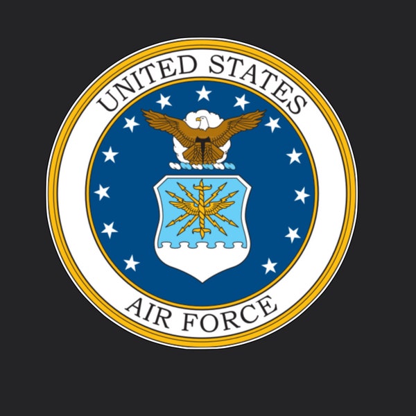 New 3” Round  United States Air Force Vinyl Decal Sticker Military Airforce