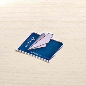 ATEEZ Turbulence Notebook and Paper Airplane Fanart Sticker