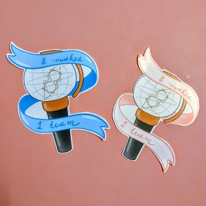 Ateez Lightiny 8 Makes 1 Team Sticker, Ateez Sticker, Ateez Merch, Kpop Sticker, Kpop merch