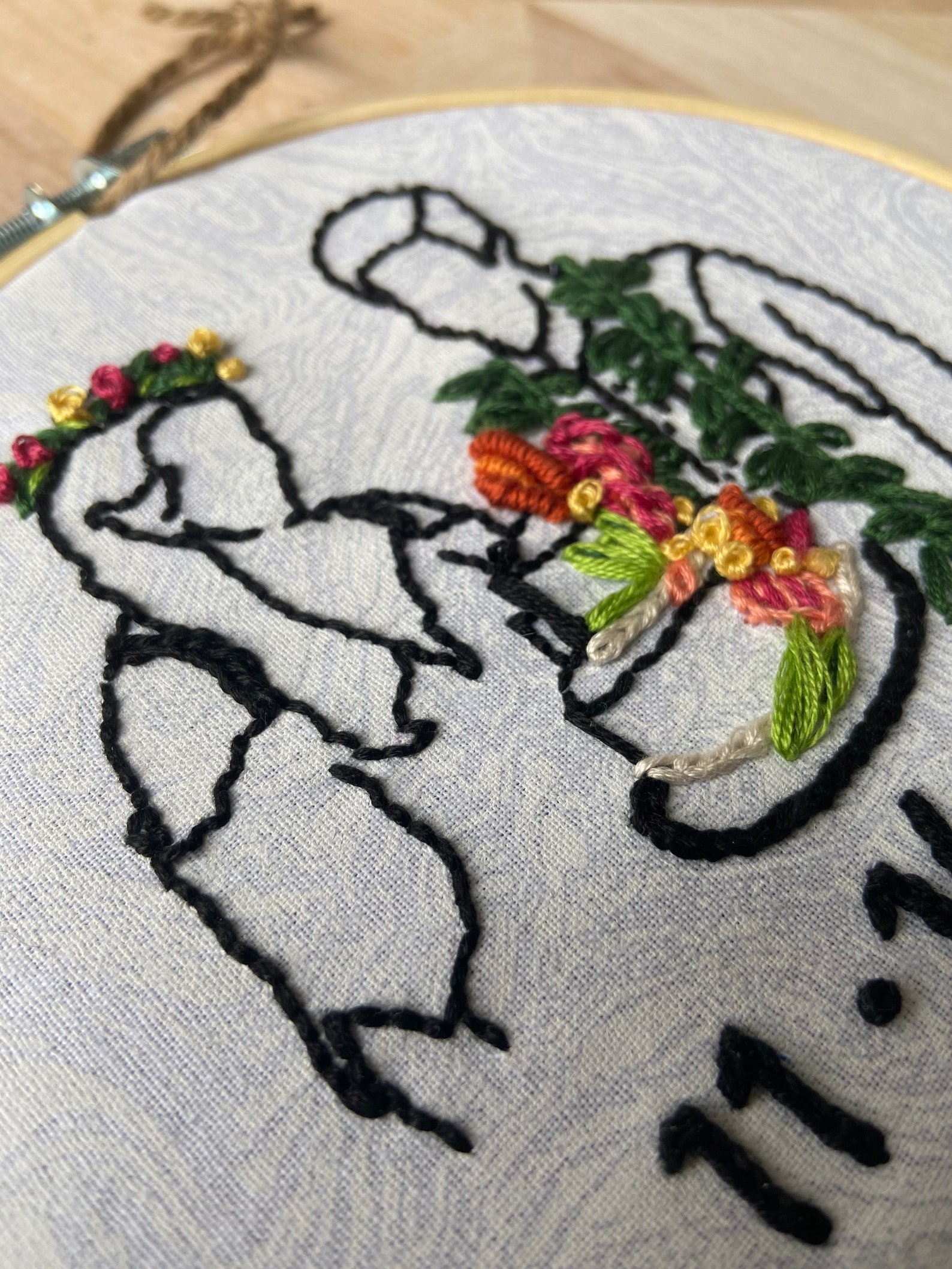 Custom Hand Embroidery Unique Personal Gift Dorm Room Etsy