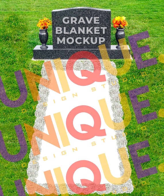Grave Blanket Mockup for and Canva No Physical Item Etsy