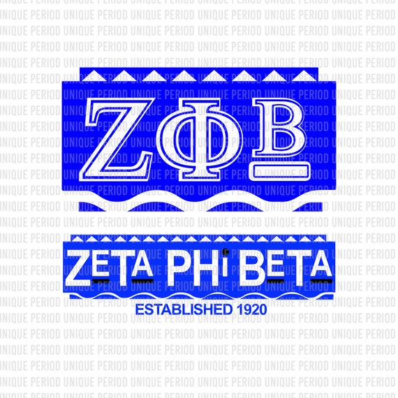 Zeta Phi Beta Martin Theme 12 Files Svg Svgz Pdf Png Eps Etsy