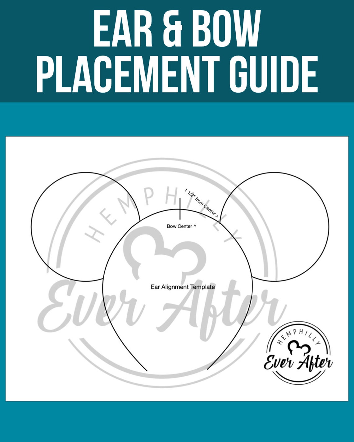 DIY Mickey Ears Downloadable PDF Template Includes Cutting Etsy