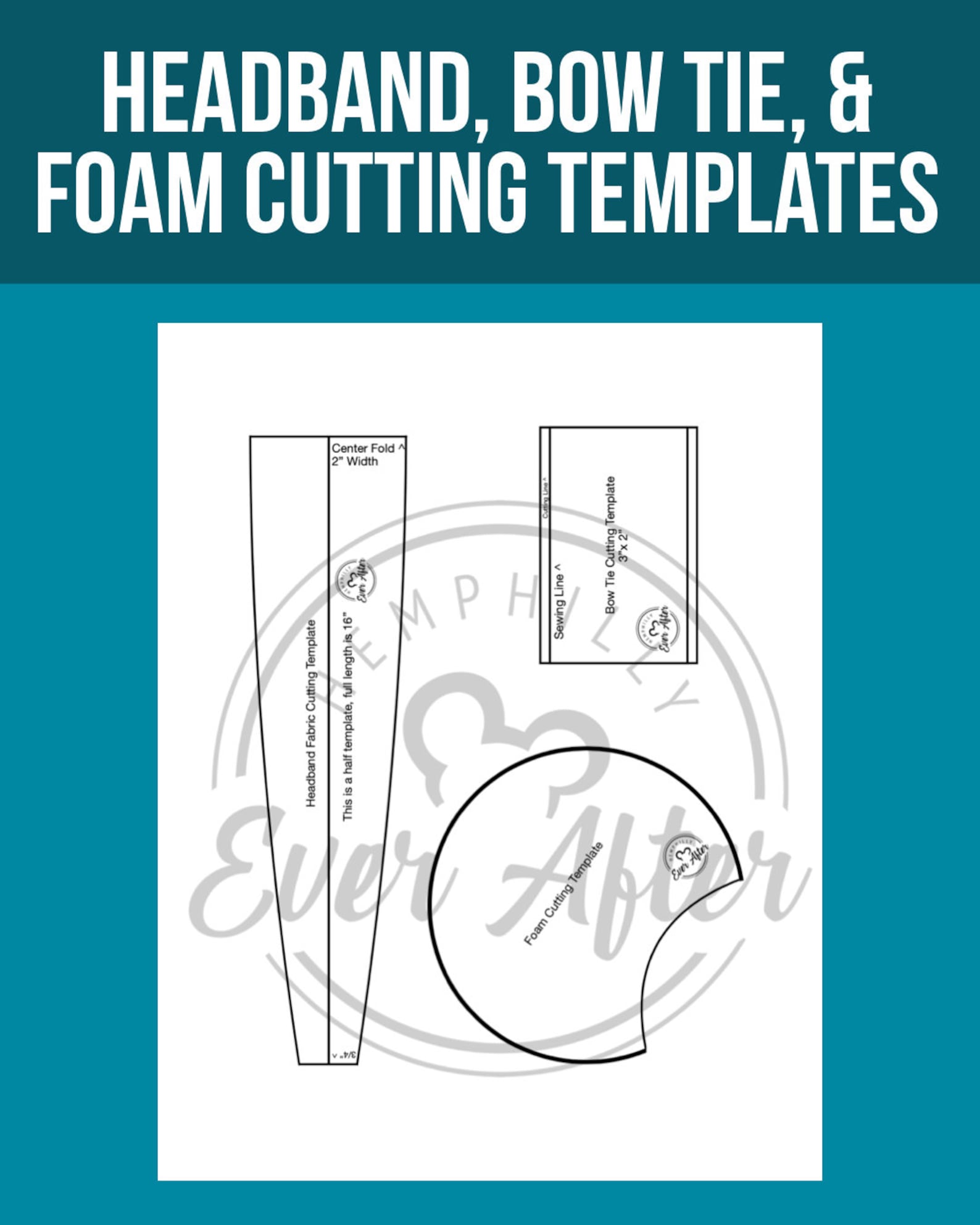DIY Mickey Ears Downloadable PDF Template Includes Cutting | Etsy
