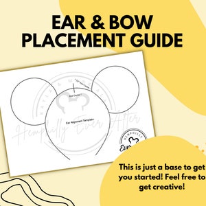 DIY Mickey Ears Downloadable PDF Template Includes Cutting - Etsy
