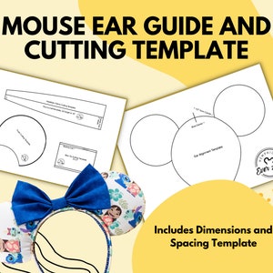 DIY Mickey Ears Downloadable PDF Template Includes Cutting - Etsy