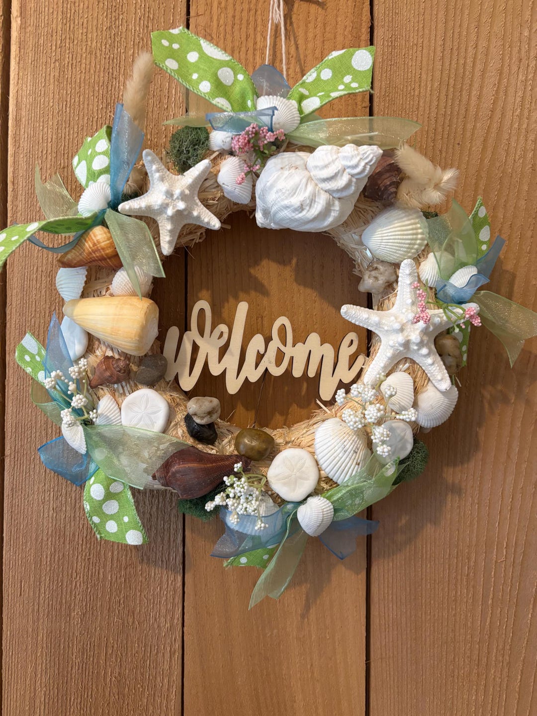 Shell Fish Wreath Sea Shell Wreath - Etsy