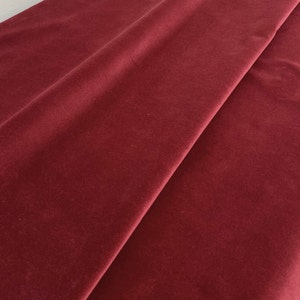 NEW Queen Natasha 100% Cotton Crushed Velvet in Red