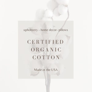 Heavy Organic Cotton Upholstery Fabric by the Yard for Furniture ... - Organic Cotton Upholstery
