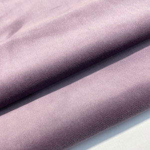 Heavy Weight Cotton Velvet Fabric by the Yard for Home Decor Fabric for Pillow Lavender Pink Purple #506 Stain Resistant Fabric 100% Cotton
