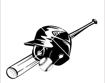 Download Batting Helmet Svg Etsy