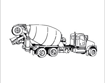 Free Free 266 Front Discharge Concrete Truck Svg SVG PNG EPS DXF File