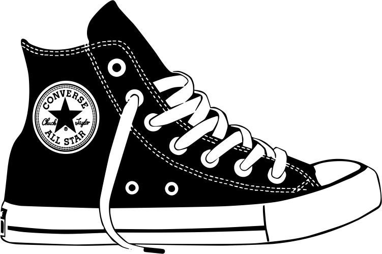 Converse High Top Clip Art