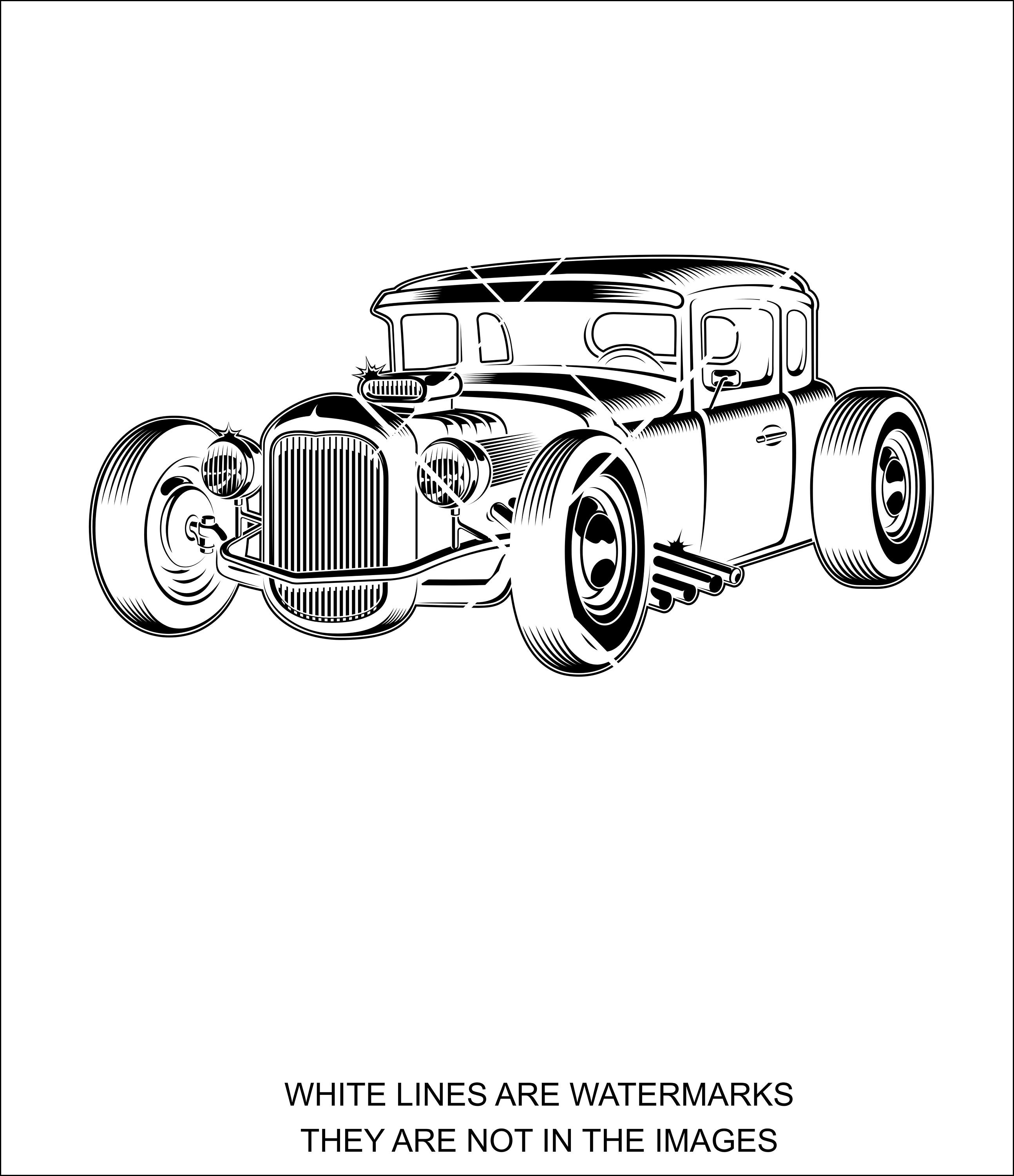 T-bucket svg hot rod svg car muscle car svg hotrod engine | Etsy