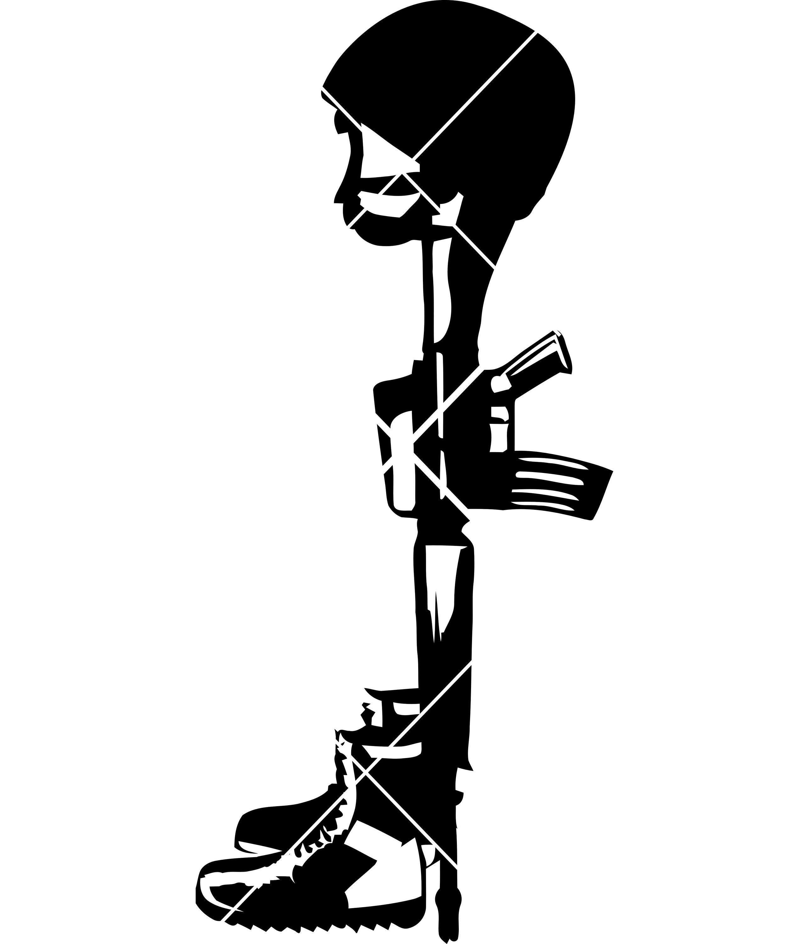 42 Fallen Soldier boots rifle helmet Military Veteran Active Etsy