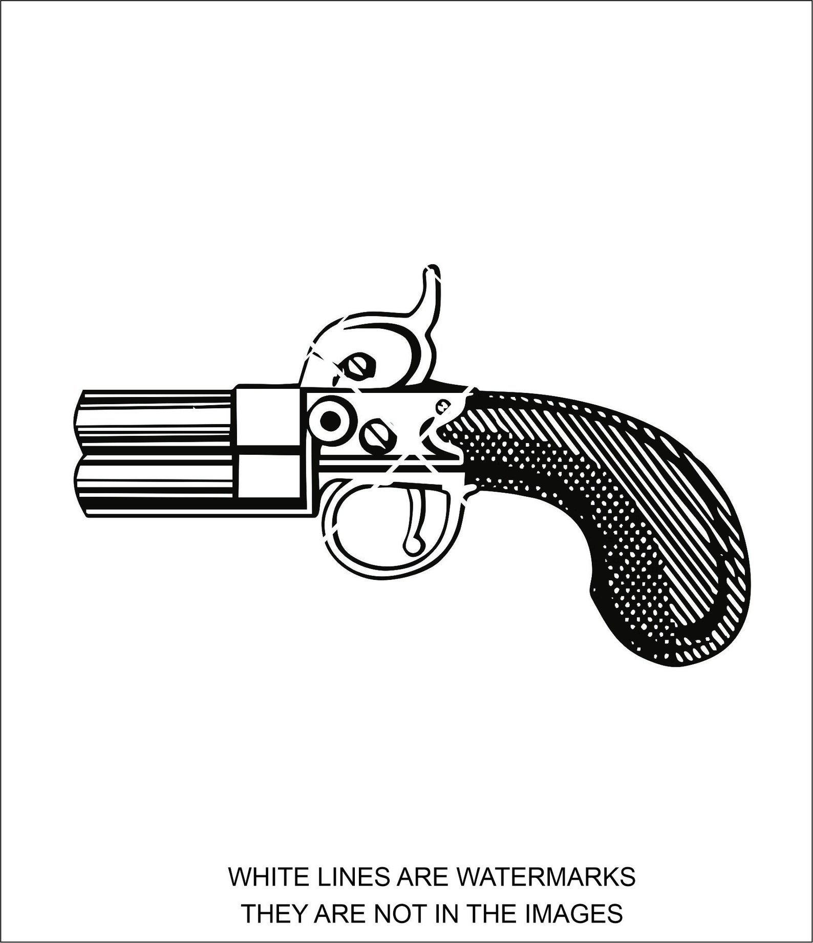 Flintlock Short Barrel Pistol Handgun Rifle svg Black Powder Etsy