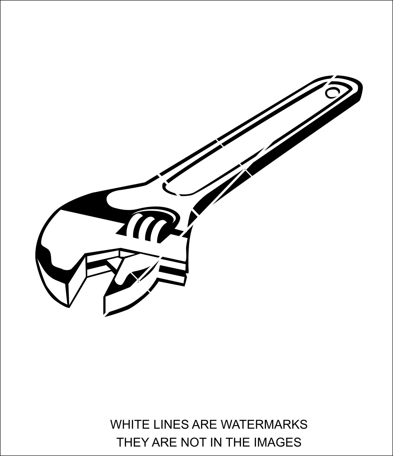 Crescent Wrench Adjustable wrench tool laser cut print design Etsy