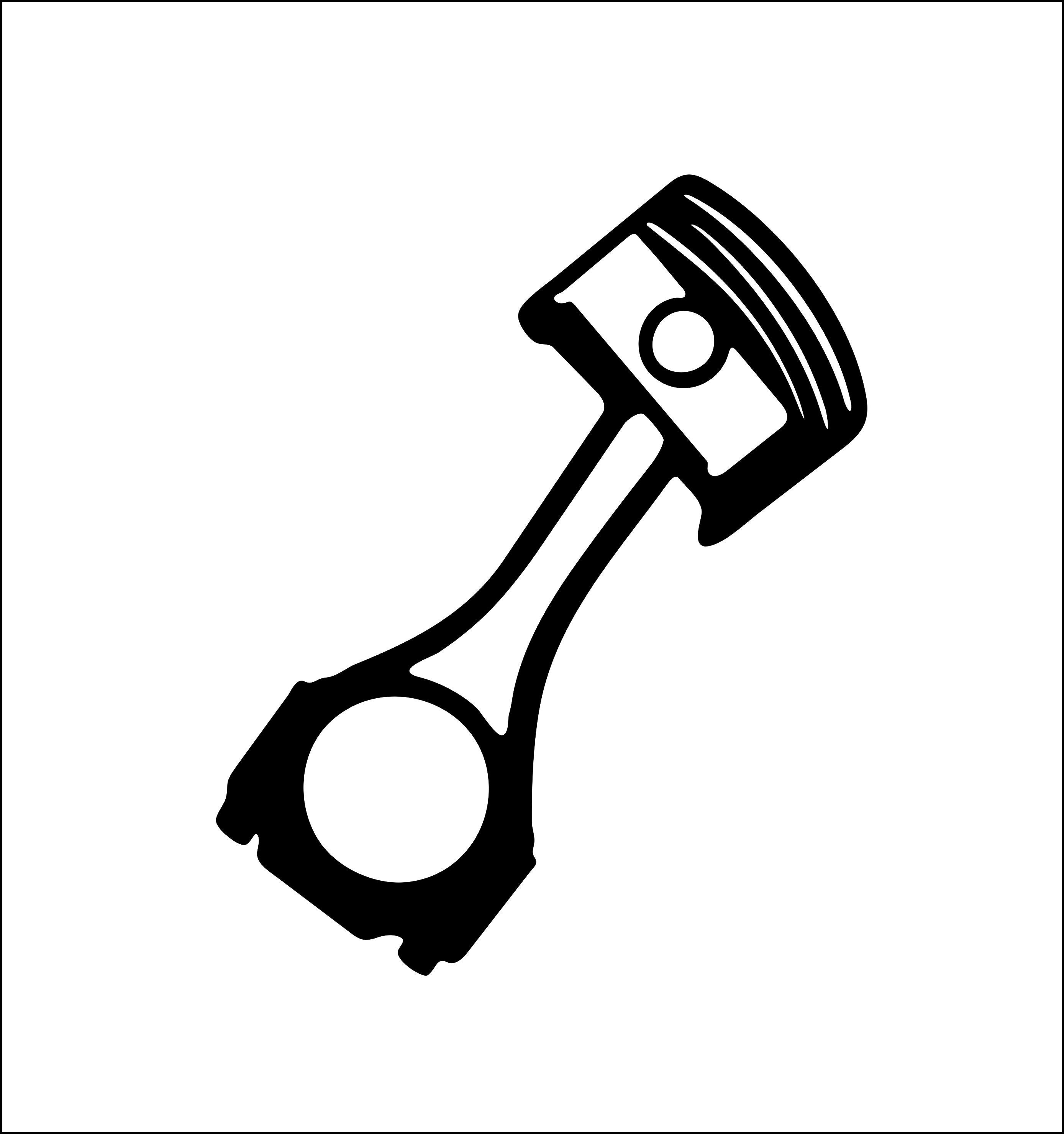 Piston push rod mechanic motor engine cam block laser cut Etsy