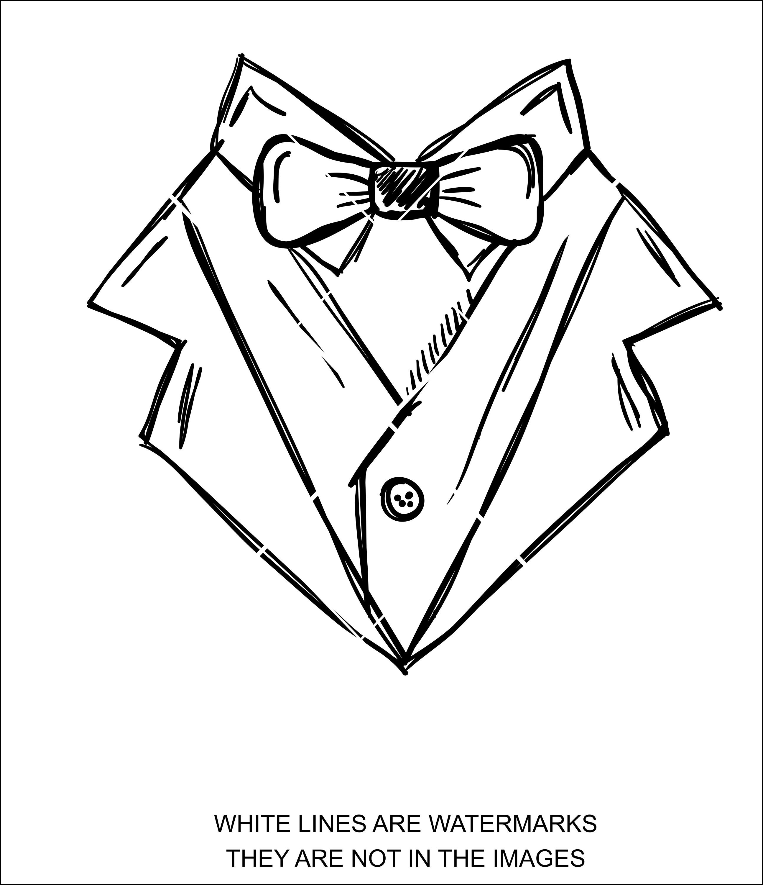 Download Tuxedo shirt svg suit tie shirt bow tie laser cut print | Etsy