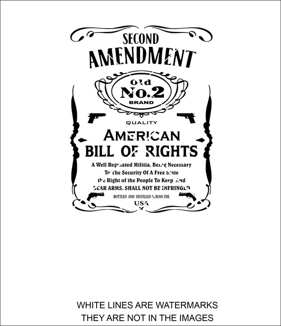 Download 2nd Amendment Old No 2 Jack Daniels Style Bill Of Etsy