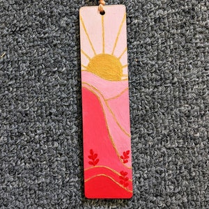 Hand Painted Wooden Bookmark
