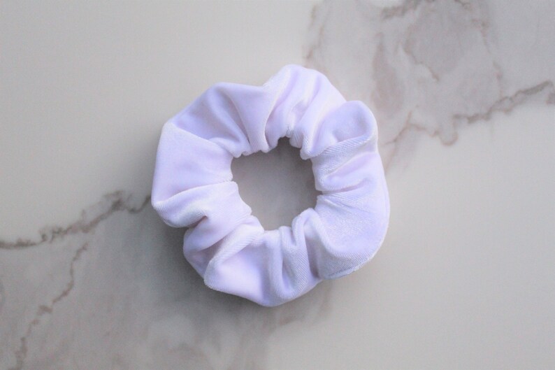 hair ties light scrunchie White scrunchie blank scrunchie hair bows velvet scrunchie soft scrunchie