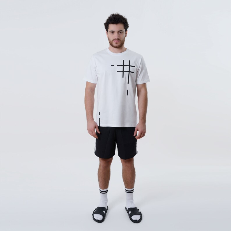 Tic-Tac-Toe Game Organic T-Shirt for Men//Graphic Tee image 0