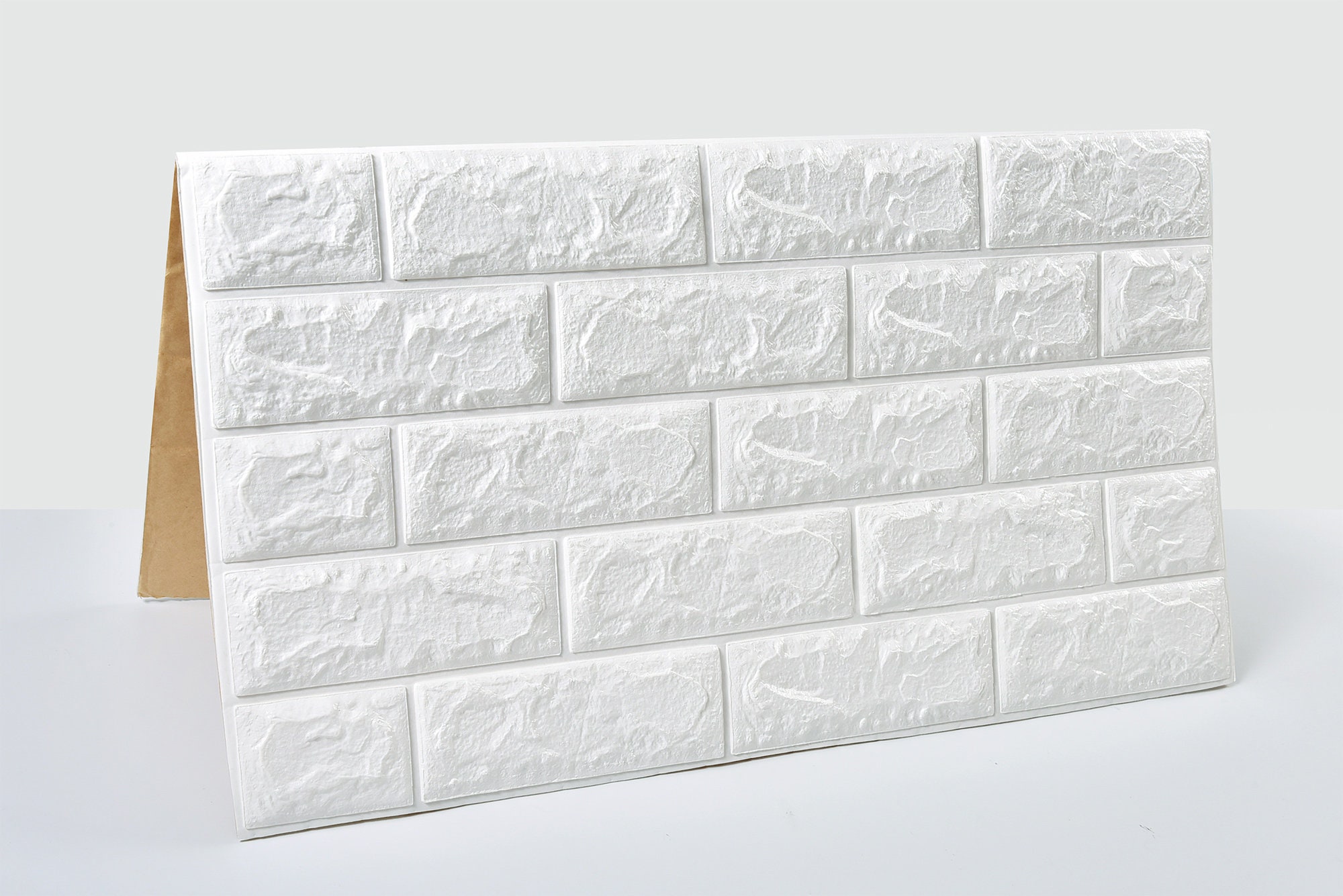 White Brick 3D SelfAdhesive Wall Panels Foam Wallpaper for Etsy