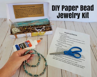 Paper beads, diy craft kits for adults