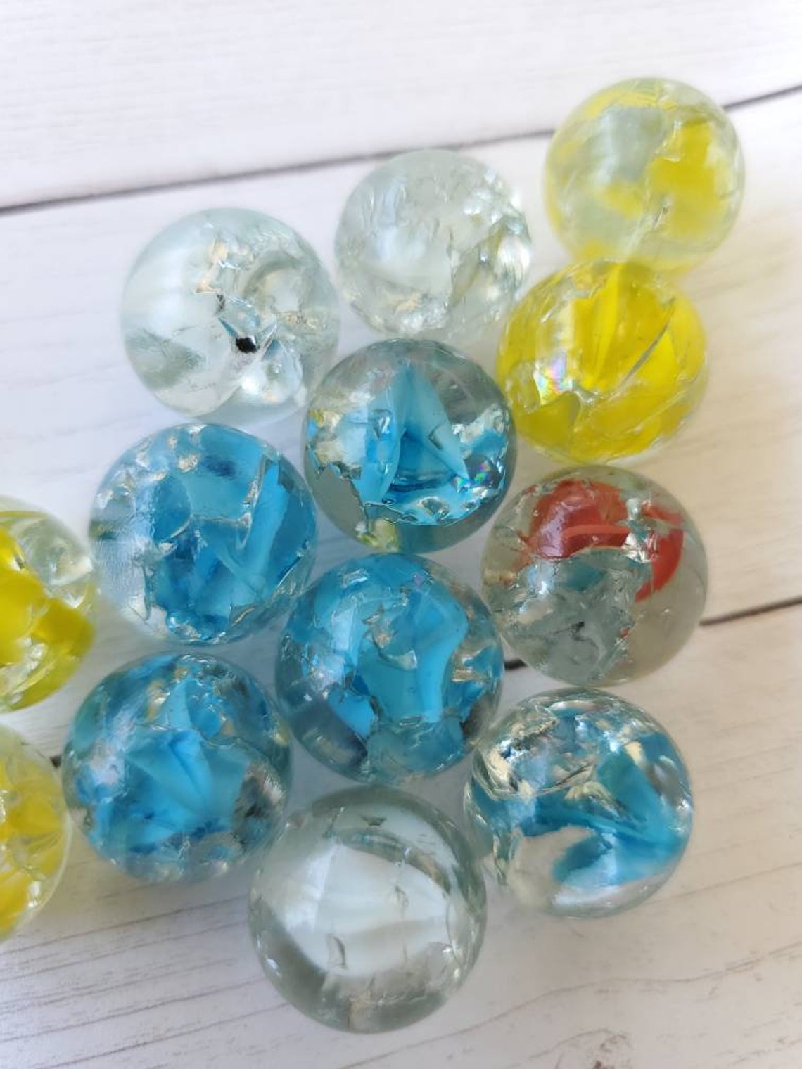 Cracked Marbles Fried Marbles 12 Mm Fried Cracked Marbles Etsy