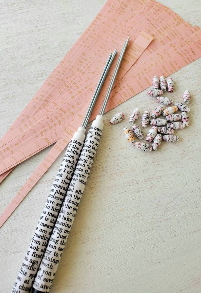 Paper Bead Roller Set of 2 Paper Beads Diy Adult Craft Kit Etsy