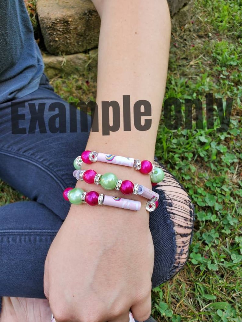 customized beads Paper beads recycled paper beads pick your state