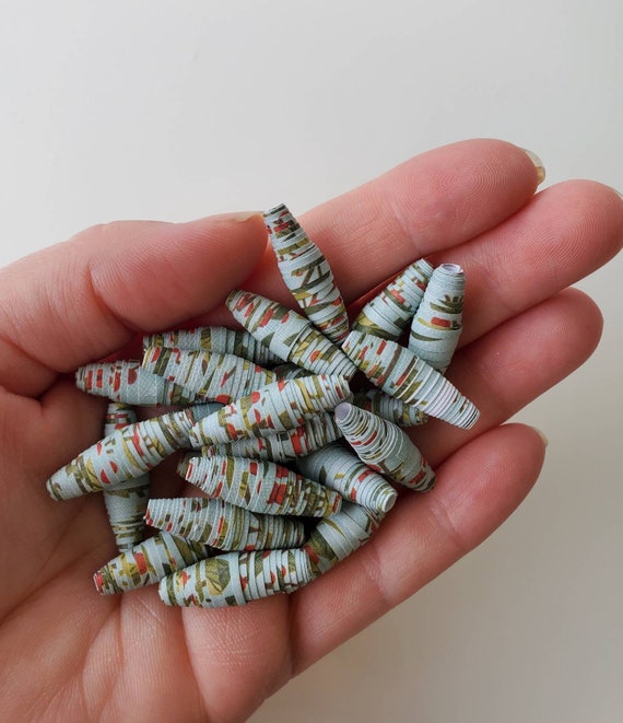 Paper beads large hole beads diy craft kits for adults | Etsy
