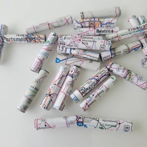 Paper beads, recycled paper beads, customized beads, pick your state