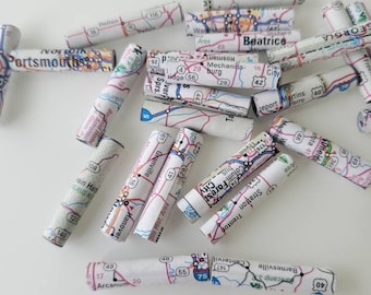 Paper beads, recycled paper beads, customized beads, pick your state