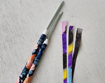 Paper bead rollers set of 2, diy adult craft kit, paper beads