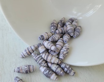 Paper beads, recycled paper beads, diy adult craft kit
