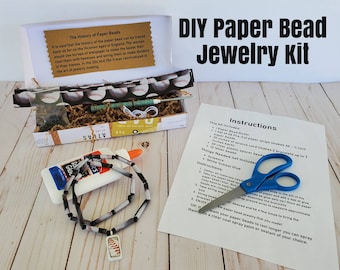 Paper beads, diy craft kits for adults