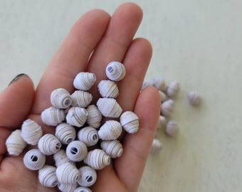 Paper beads, recycled paper beads, diy adult craft kit