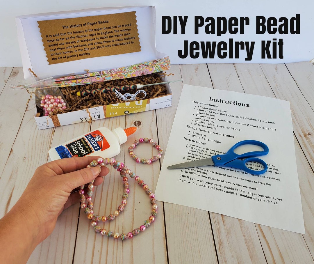 Paper Beads Diy Craft Kits for Adults Paper Bead Roller Etsy