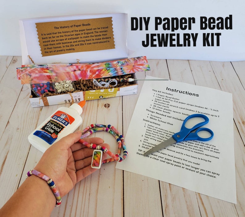 Paper Beads Diy Craft Kits for Adults Paper Bead Roller Etsy