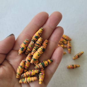 Paper beads to make handmade jewelry, recycled paper beads, diy adult craft kit