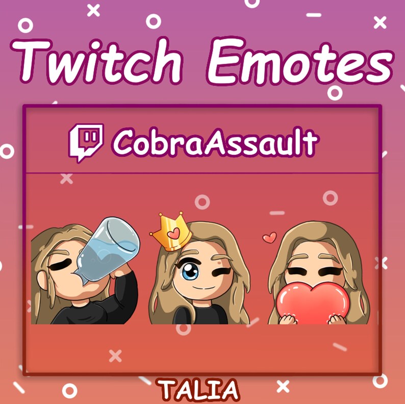 Custom Twitch Emotes Emotes Png Custom Drawings Art Etsy Canada