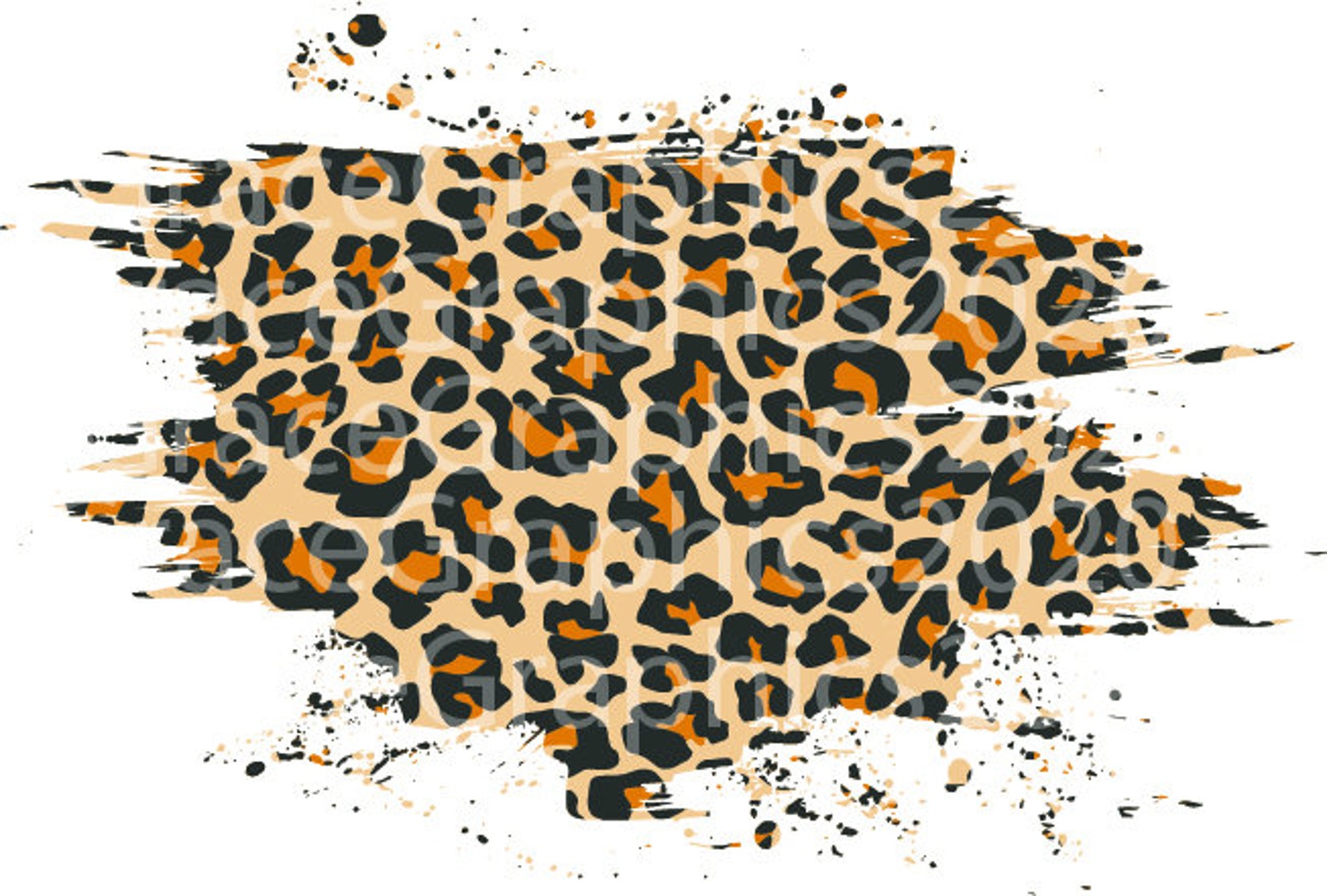 Leopard Splash PNGSVGJPEG - Etsy