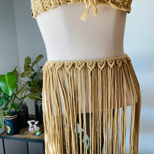 Macrame Skirt | Mustard | Skirt