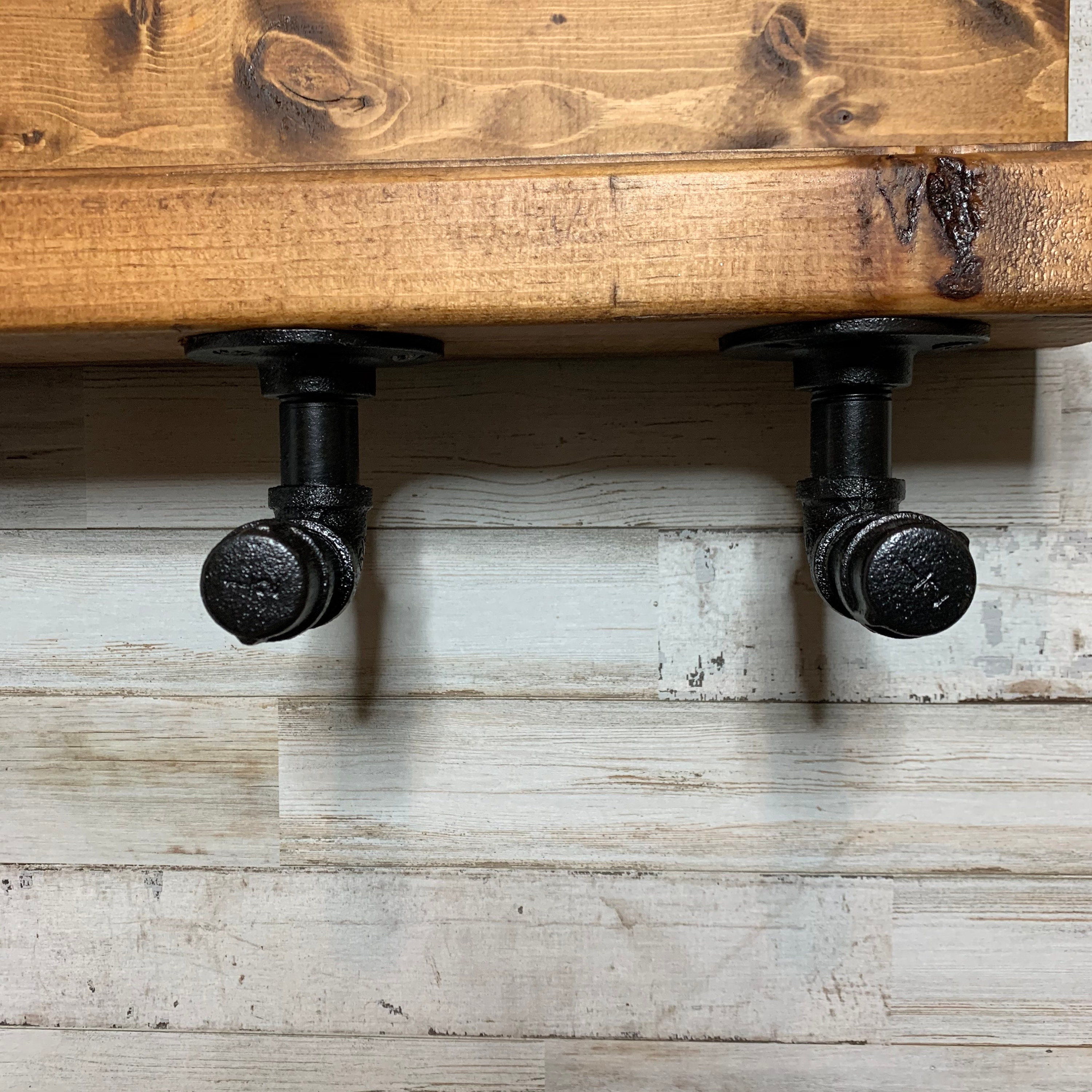 30 Industrial Shelf Bathroom Shelf With Hooks Bathroom Etsy