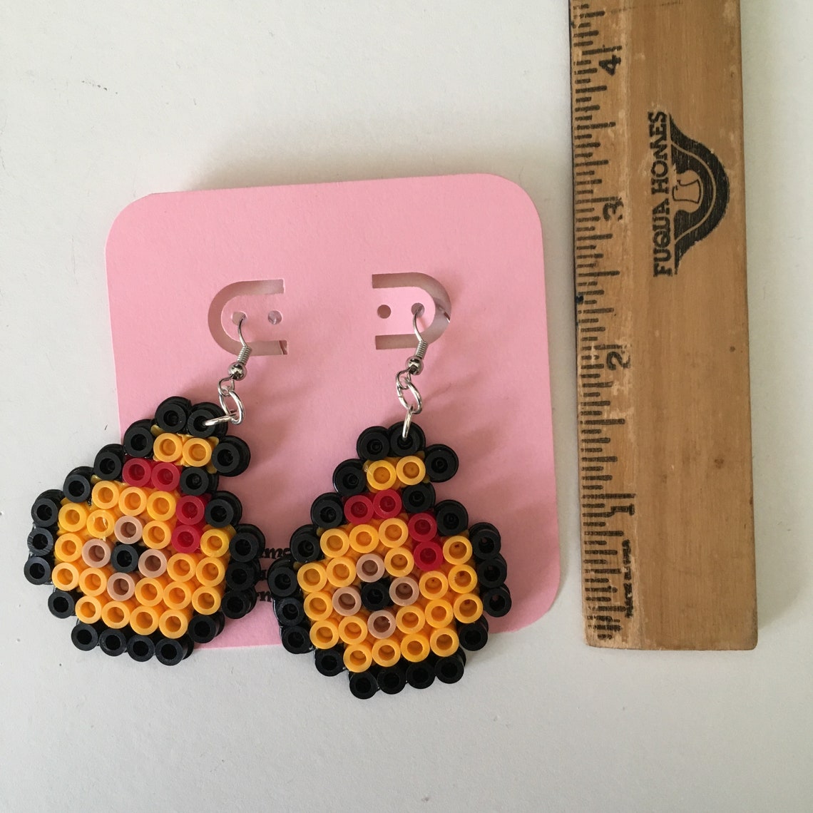 Animal crossing money bag perler bead earrings dangle | Etsy